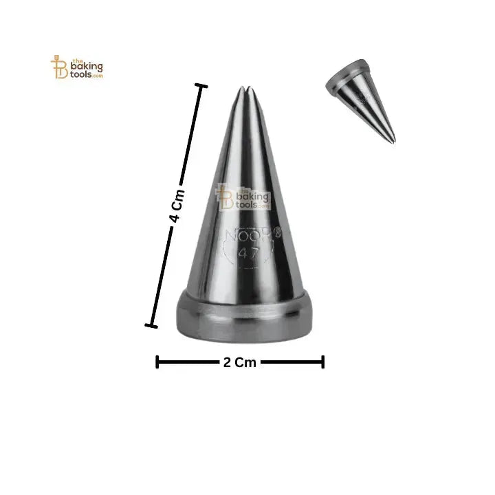 Noor Icing Nozzle | Fine Leaf -Fern Design | No. 47 | Small Tip - thebakingtools.com
